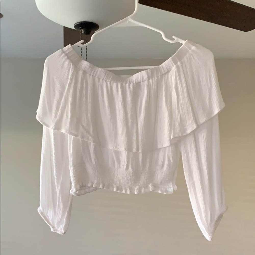 Lulus - Off the shoulder crop top